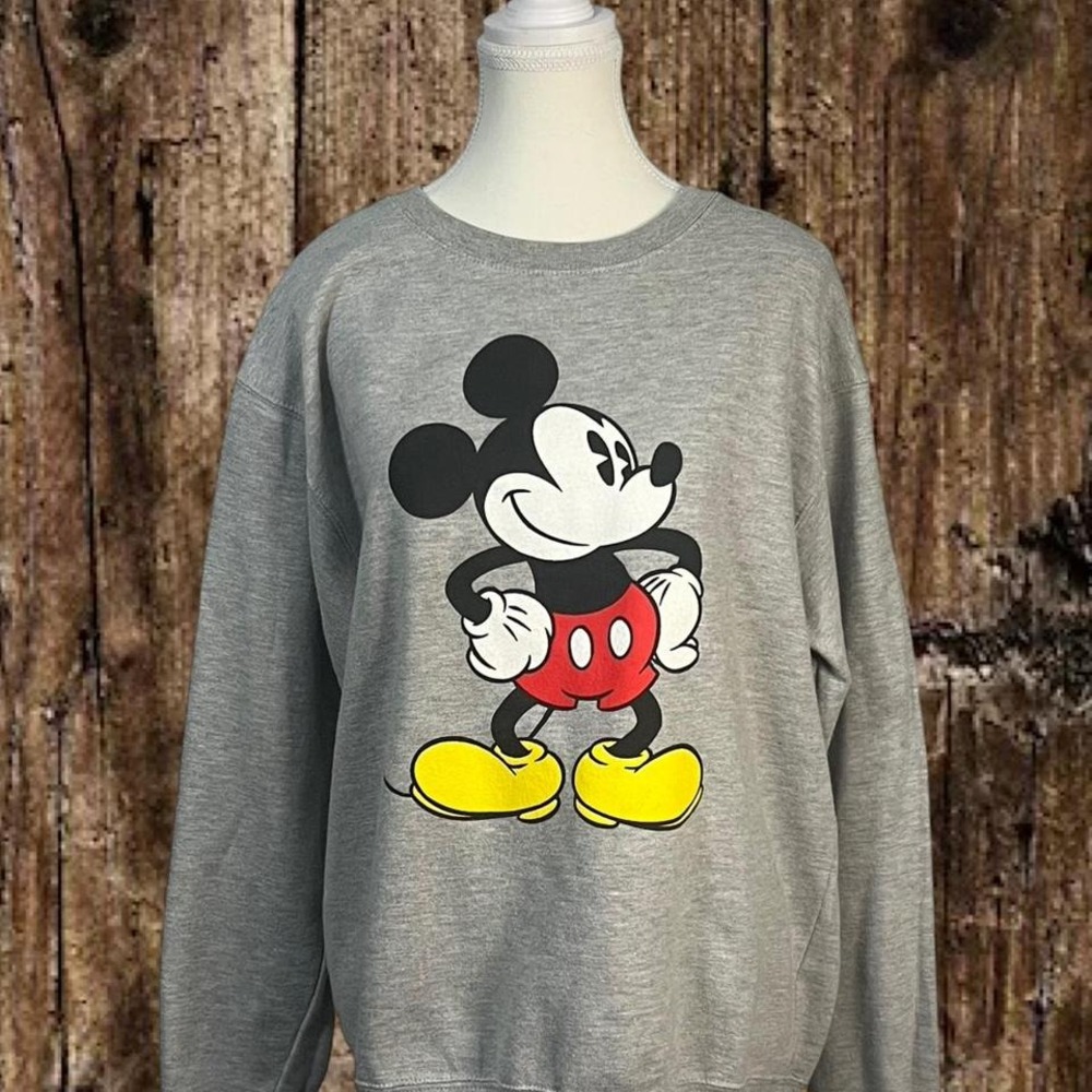 Vintage Mickey Mouse gray Crewneck Sweatshirt Medium